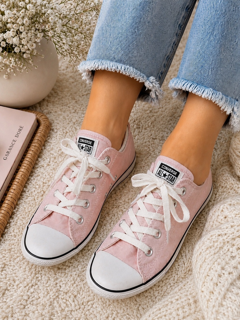 Converse Chuck Taylor All Star Dainty Low Top | Women’s 8 | Blush Pink Canvas